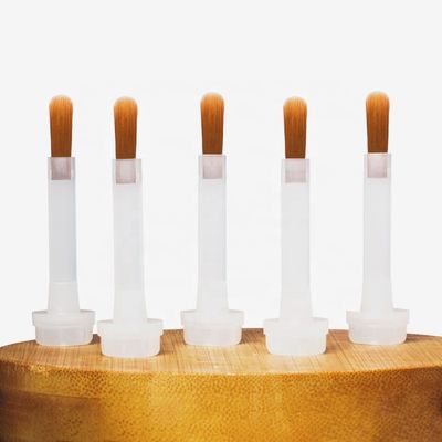 Plastic Nylon Brush On Nail Polish Replacement   White and Grey