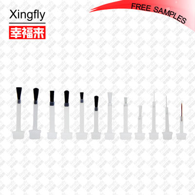 Curved Fingernail Polish Brushes For Screw Cap Nail Care Bottles