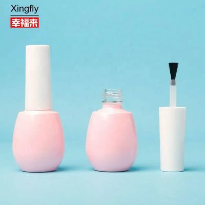 15ml Empty Nail Gel Polish Bottles Custom Cosmetic Glass Bottle With Brush