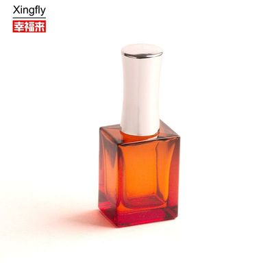 Custom 10ml Gel Nail Polish Bottle Clear Empty Glass With Brush Cap