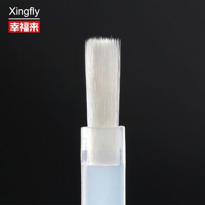 Nail Polish Brush White Flat Hair Acrylic Nail Art Brushes Nail Polish Replacement Brush