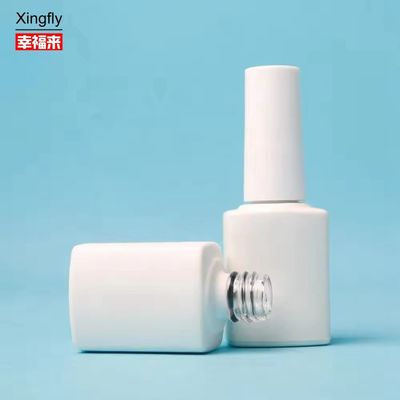 8ml Nail Polish Glass Bottle Square With Brush Empty Gel Uv Nail Polish Bottle