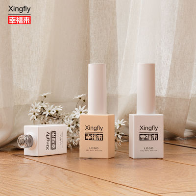 8ml Nail Polish Bottles UV Empty Glass Nail Gel Polish Bottles With Brush Cap