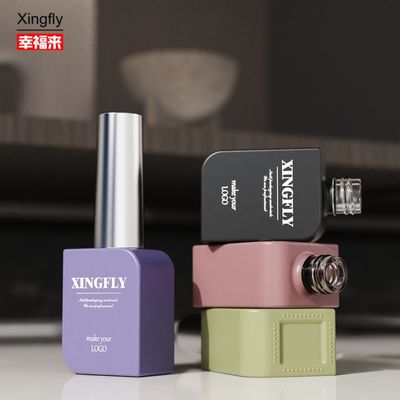 Classic 10ml Square Unique Empty Glass Nail Polish Bottles Gel Polish Container