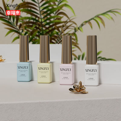5ml Nail Polish Bottle Empty Square Gel Polish Glass Bottles With Cap Brush