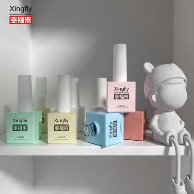 17ml Custom LOGO Color UV Gel Empty Gel Nail Polish Bottle Comes With Brush Cap