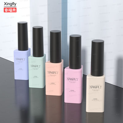 12ml Custom Triangle Wholesale Empty UV Nail Gel Polish Bottles With Brush Cap