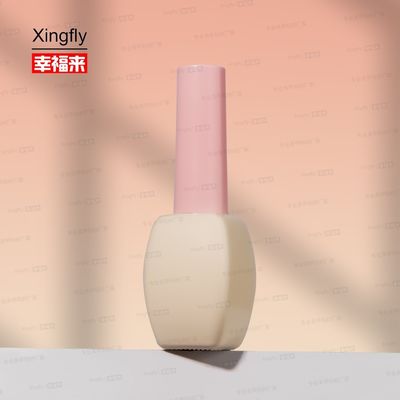 12ml Cosmetic Packaging Gel Nail Polish Oil Glass Bottle With Cap Brush For Gel