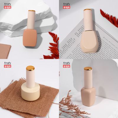 Empty Fancy Nail Polish Bottles Gel Nail Polish Jars Glass Bottle Cap With Brush