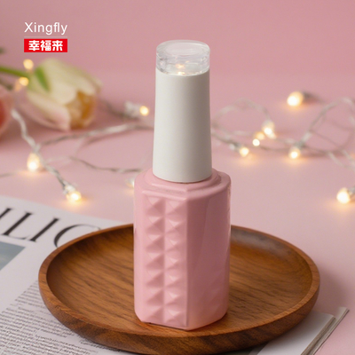 Customized Logo Empty 11ml Factory UV Nail Gel Polish Glass Bottle